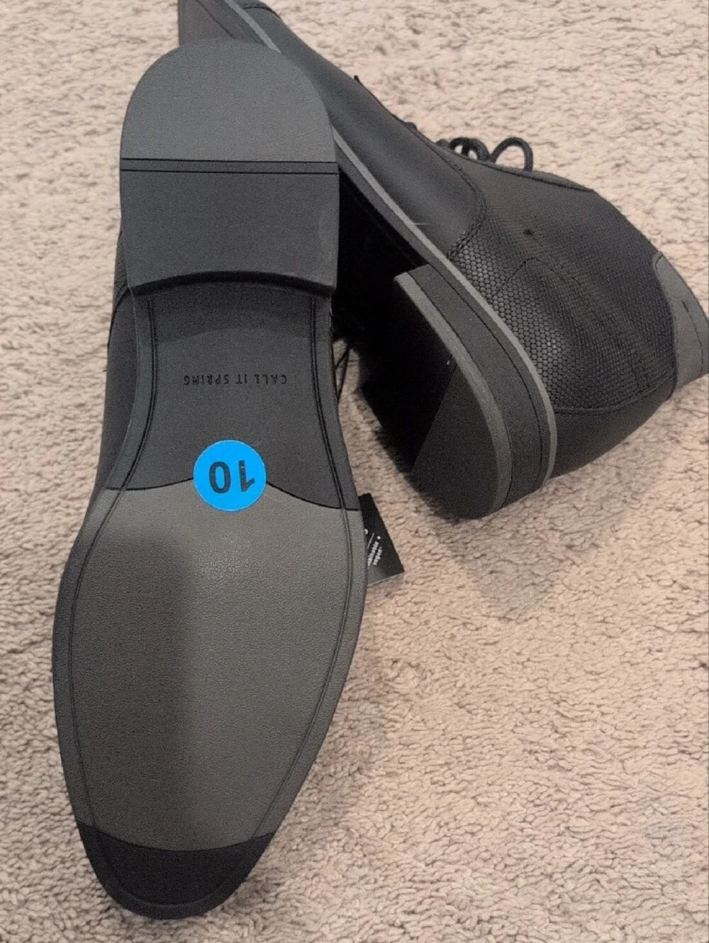 Call It Spring Men's Black Lace-Up Chukka Boots